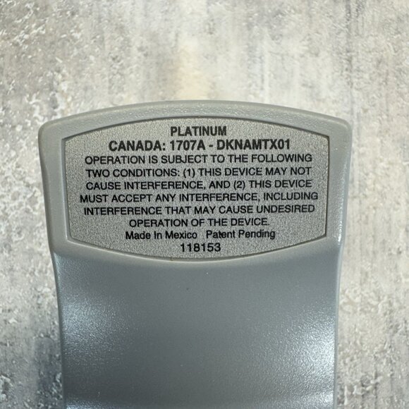 Genuine DISH Network Platinum 118153 UHF Remote  OEM - FCC ID 1707A DKNAMTX01 - Picture 3 of 4